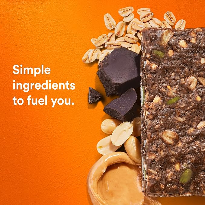 RXBAR Nut Butter and Oat Protein Bars, Protein Snacks, Snack Bars, Dark Chocolate Peanut Butter, 23.2oz Box (12 Count)