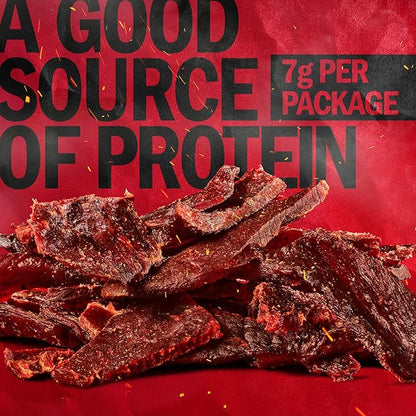 Jack Link's Beef Jerky Multipack - Original - Made with 100% Real Beef - Ready to Eat Real Meat Protein Snacks - 7g Protein per Serving - 0.625 oz Bags (20 Pack)