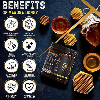 NutroTonic® Organic SHILAJIT Gummies | Apple Cinnamon Flavor | Shilajit for Men & Women | No Added Sugar, Sweetened by Manuka Honey | Clean Formula | Natual Source of Urolithin | 30 Gummies