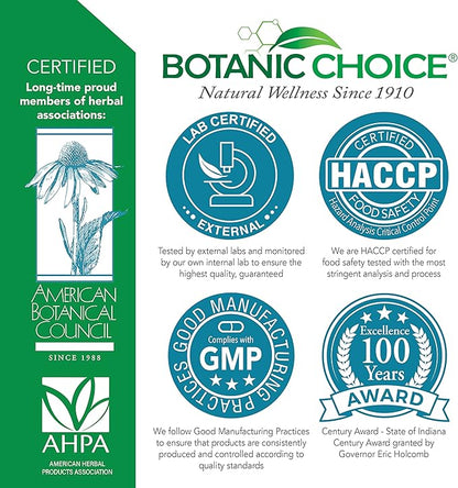 Botanic Choice Pro-Advanced Urinary Formula-Blend for Urinary Tract Health Support - Magnesium Cranberry Uva Ursi Damiana - 60 Capsules