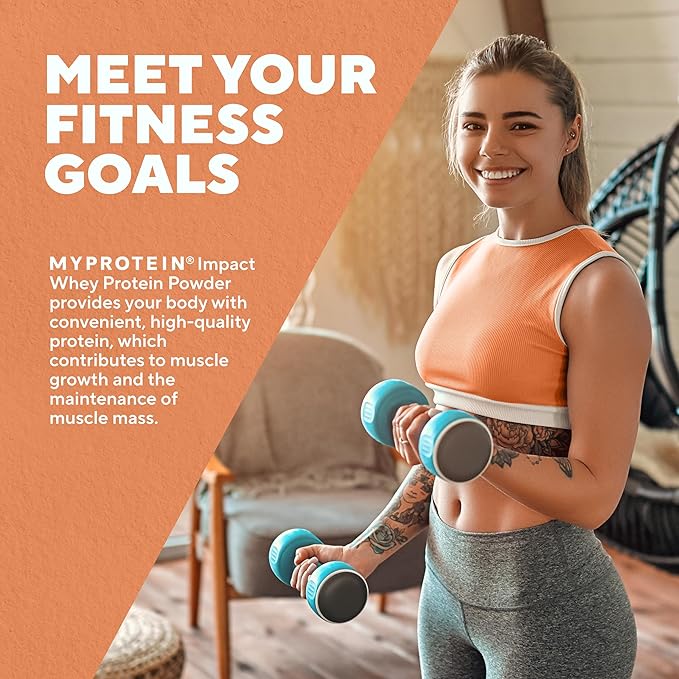 Myprotein Impact Whey Protein Powder, 1.1 Lbs (15 Servings) Cinnamon Cereal, 22g Protein & 5g BCAA Per Serving, Protein Shake for Superior Performance, Muscle Strength & Recovery, Gluten Free