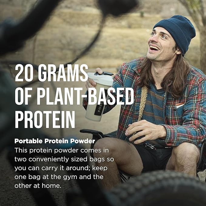 Protein Powder - Muscle Growth & Recovery Support - Plant-Based Protein - Essential Amino Acids & BCAAs - Vegan, Gluten-Free & USDA Organic - Vanilla, 1.25 Pound (Pack of 2)