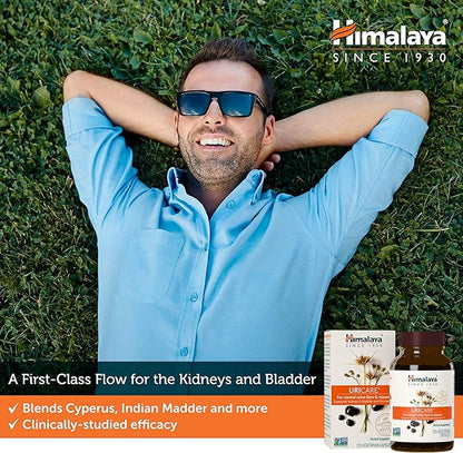 Himalaya UriCare – Herbal Kidney & Bladder Support with Shilajeet, Didymocarpus & Pasanabheda – Promotes Urinary Tract Health & Comfortable Urine Flow – Non-GMO, Gluten-Free, Vegetarian – 120 Capsules