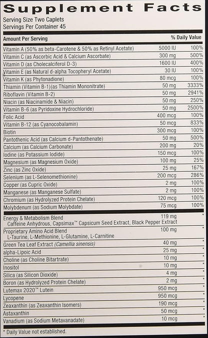 GNC Mega Men Energy and Metabolism Supplement, 90 Count