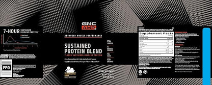 GNC AMP Sustained Protein Blend - Cinnamon Toast (28 Servings)