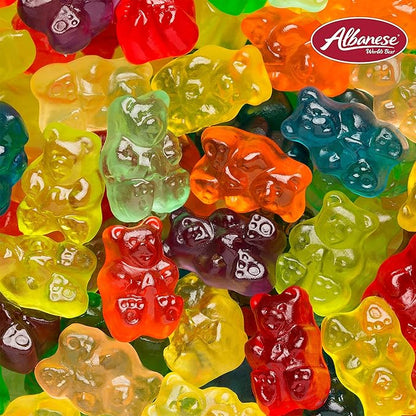 Albanese Candy, 12 Flavor Gummi Bears, 7.5-Ounce Bag, Pack of 12