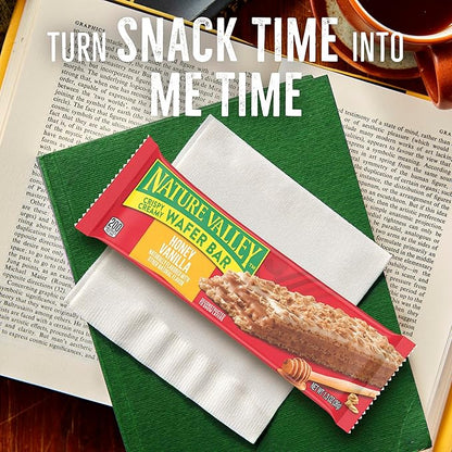 Nature Valley Crispy Creamy Wafer Bars, Honey Vanilla, Whole Grain, 5 Bars, 6.5 oz