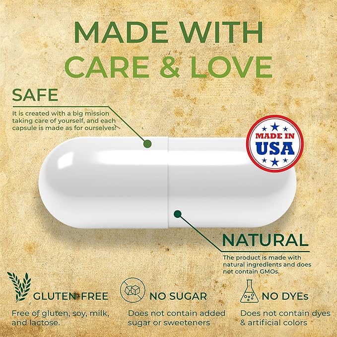 HERBALICIOUS Multi Collagen Peptides Capsules - Non-GMO & Gluten Free Type I, II, III, V, X Hydrolyzed Collagen Supplements with Vitamin C - Supports Healthy Hair, Skin, Nails, & Joints - 120 Capsules