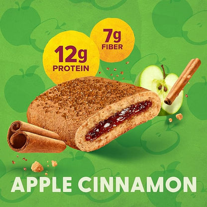 Pure Protein Apple Cinnamon Soft Baked Protein Bars – 12g Protein, 7g Fiber, Whole Grain Breakfast Bars, High Fiber, Individually Wrapped Protein Snacks for On-the-Go – 10 Count
