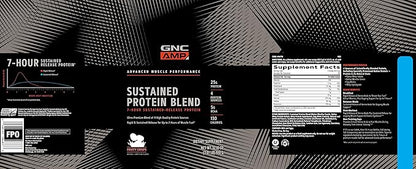 GNC AMP Sustained Protein Blend - Cinnamon Toast (28 Servings)