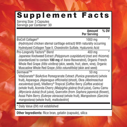 Reserveage Nutrition Ultra Collagen Booster, Skin Supplement, Supports Healthy Collagen Production, 90 Capsules
