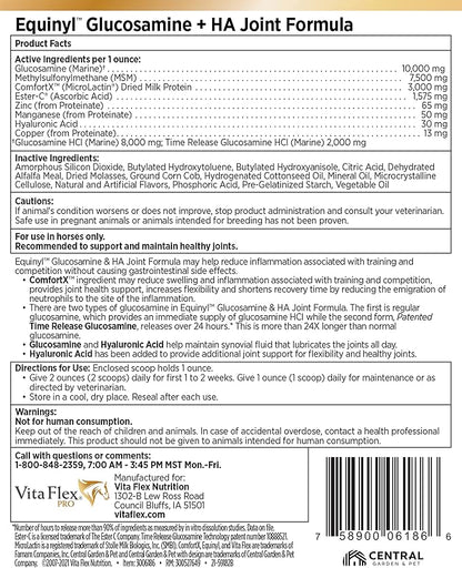 Vita Flex Pro Horse Joint Supplement, with Glucosamine and Hyaluronic Acid, 3.75 Pounds, 60-Day Supply