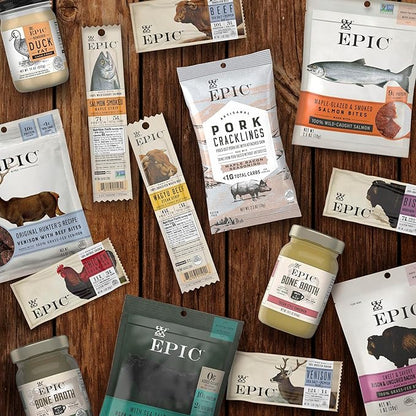 EPIC Uncured Bacon and Pork Bars, Paleo Friendly, Protein Snacks, 12 Ct, 18 oz
