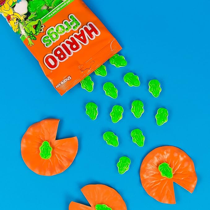 HARIBO Gummi Candy, Frogs, 5 oz. Bag (Pack of 12)