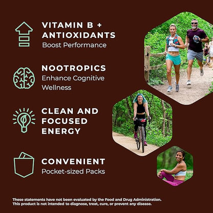 SGC Highest Concentration 100 mg Caffeine per Gummy, 2 Gummies per Pack, 12-Pack Mocca Shots Mint Chocolate Plant-Based Instant Energy with Herbal Nootropics