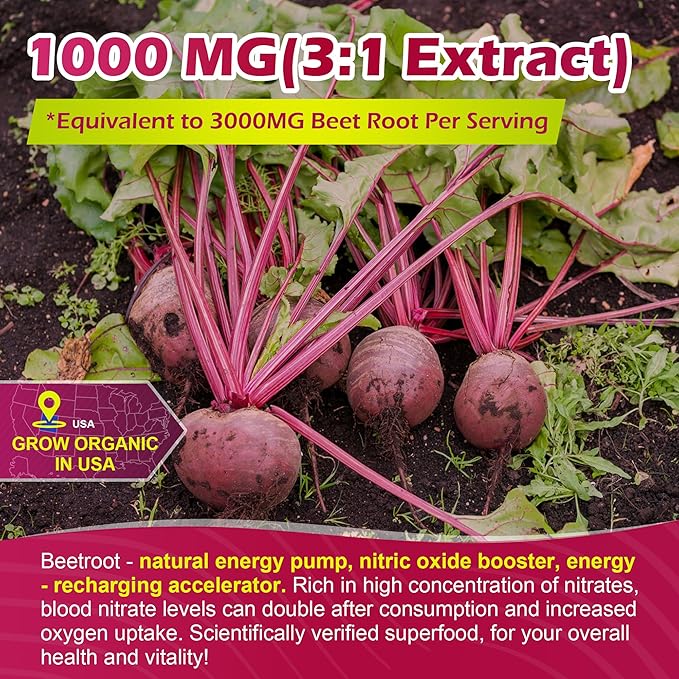 Organic Beet Root Gummies with L-Citrulline & L-Arginine, Nitric Oxide Supplements for Men and Women, Grape Seed, Pomegranate, Saffron for Circulation, Vâsculâr & Vitality, Vegan, Sugar Free, 120 Cts