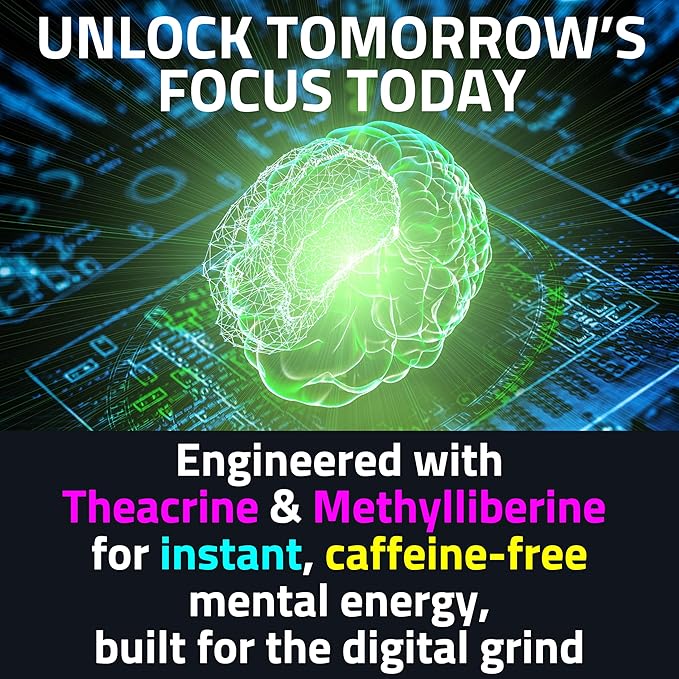 Alpha GPC Teacrine Magnesium L-Threonate & Glycinate Complex L-Theanine Methylliberine Gummies, Caffeine Gum Capsules Pills Supplement Pill Capsule Powder Supplements Alternative, 100mg 200mg 300mg
