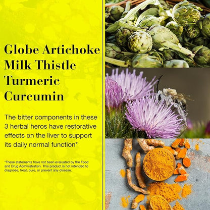 NEW NORDIC Active Liver 90-Day Supply, Daily Liver Supplement, Milk Thistle, Artichoke & Turmeric, 90 Tablets