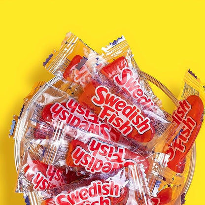 SWEDISH FISH Individually Wrapped Soft & Chewy Gummy Candy, Bulk Candy, 240 Count Box