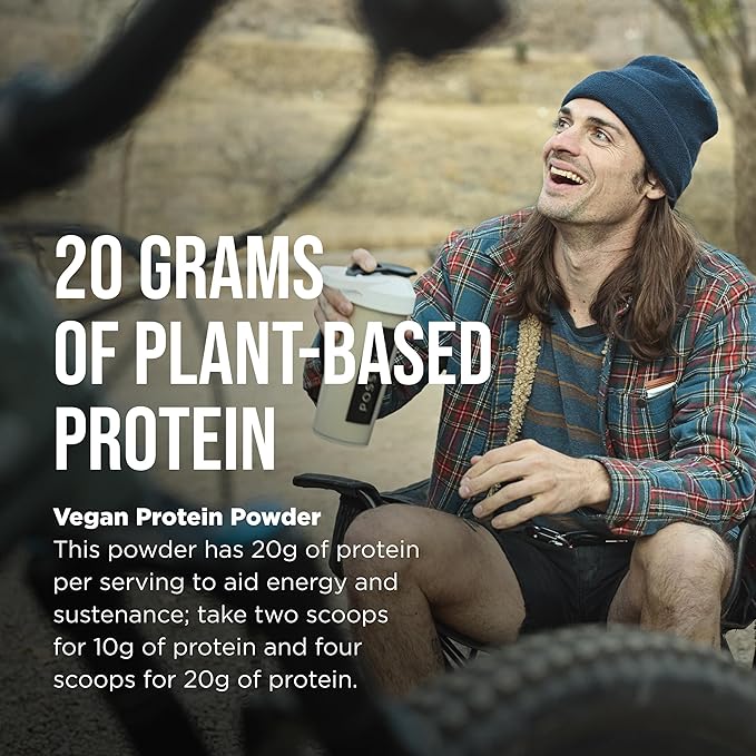 Protein Powder - Muscle Growth & Recovery Support - Plant-Based Protein - Essential Amino Acids & BCAAs - Vegan, Gluten-Free & USDA Organic - Vanilla, 1.25 Pound (Pack of 1)