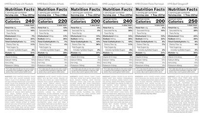 HMR Customer Favorites Entrée Pack | Ready to Eat Meals – Shelf Stable, No Refrigeration | Prepared Meals for Lunch or Dinner | 6 Premade, High-Protein, Low-Calorie | 7–8 oz Microwave-Ready