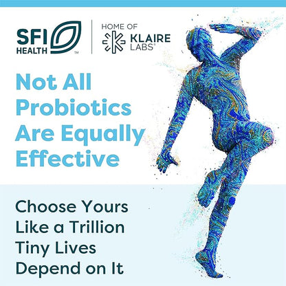 Klaire Labs SFI Health Ther-Biotic Synbiotic - Prebiotics and Probiotics for Women & Men - 50 Billion CFU Probiotic Capsules with Sunfiber - Digestive Health and Immune Support (30 ct)