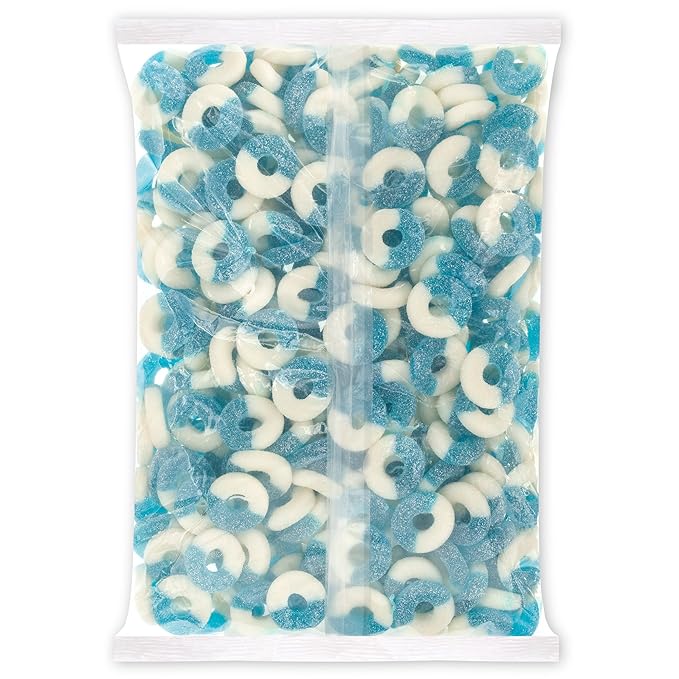 Albanese Candy, Gummi Blue Raspberry Rings, 4.5-pound Bag