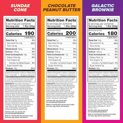 Pure Protein New Variety Pack Protein Bars – 20g Protein, 3g Sugar, 190 Calories (18 count) Low Sugar* High Protein Snack - Gluten Free - Perfect for a Healthy Snack