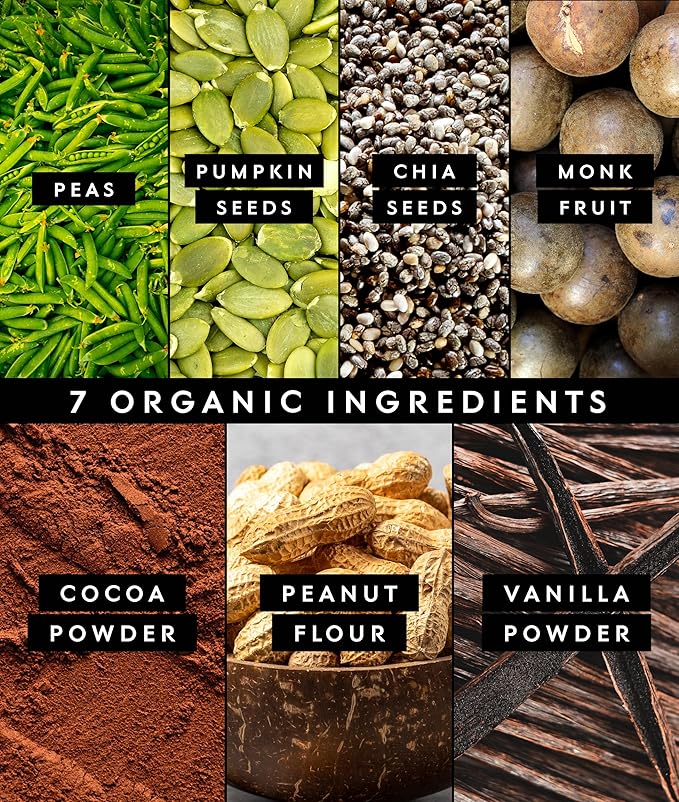 Truvani Dairy Free Protein Powder | Chocolate Peanut Butter | 20g Organic Plant Based Pea Protein | 20 Servings | Vegan, Keto, Gluten Free | Low Carb | No Added Sugar