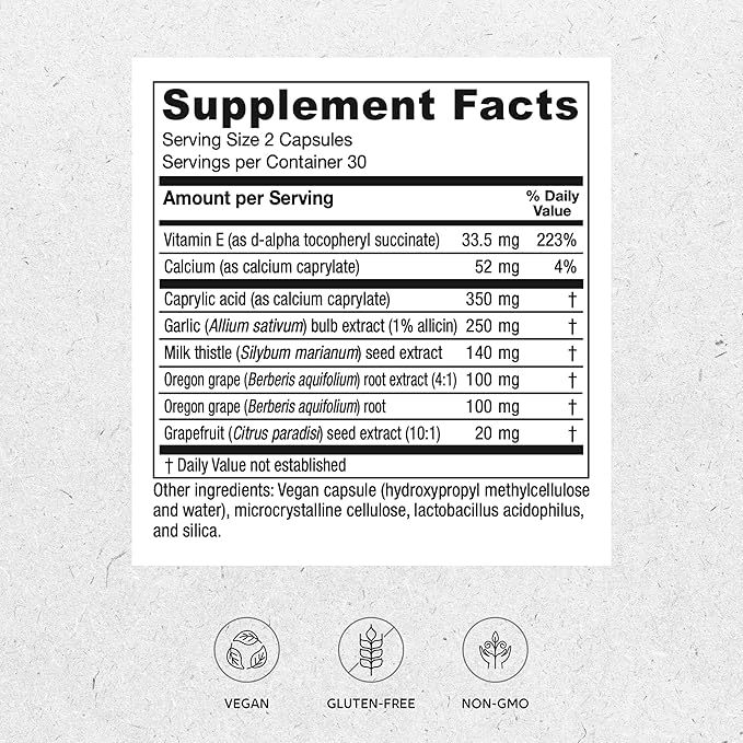 Vitanica Candidastat, Balanced Support, Vegan, 60 Capsules