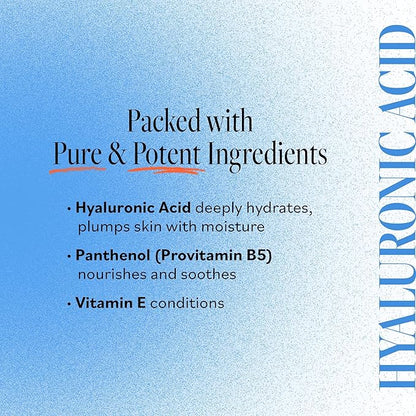 Derma E Hydrating Gentle Cleanser with Hyaluronic Acid – Moisturizing Facial Cleanser Tones, Moisturizes & Improves Skin Texture – Gently Exfoliating Face Wash, 6 fl oz