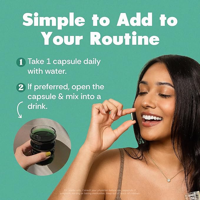 Her Fantasy Box | Body Magic | Chlorophyll Capsules - 30 Vegan Capsules for Detox, Digestion, Gut Health, Skin Support, and Oily Skin - Natural Energy Booster