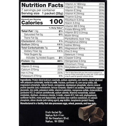 Proti-Thin High Protein Creamy Chocolate Pudding/Shake Mix, 15g Protein, Low Calorie, Low Carb, Low Fat, Low Sugar, Gluten Free, Aspartame Free, KETO Friendly, Ideal Protein Compatible, 7 Serving Box