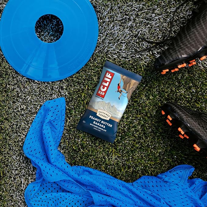 CLIF BAR - Energy Protein Bars - Peanut Butter Banana with Dark Chocolate - Made with Organic Oats - Energy Bars - Non-GMO - (10 Pack)