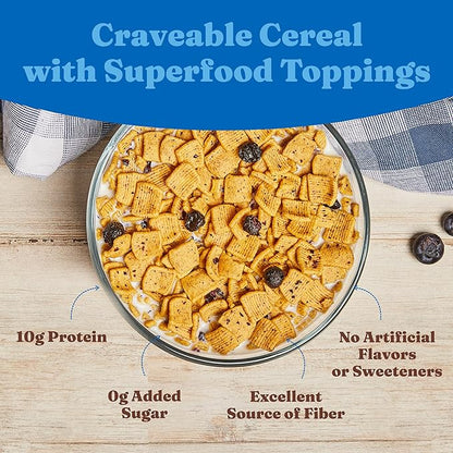 Catalina Crunch Protein Cereal - Breakfast Cereal with 10g of Protein, No Added Sugar - Gluten Free - Blueberry Muffin - 8 oz. Bag (Pack of 2) (Packaging May Vary)