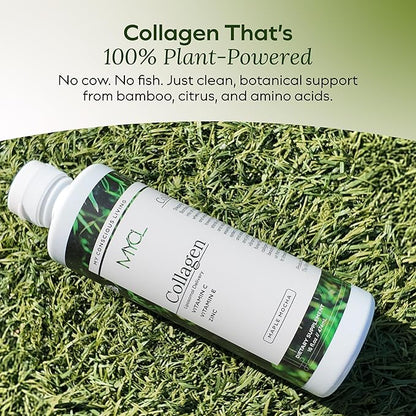 Liquid Collagen for Women - Vegan Collagen Liposomal Supplement - Ultra Absorption, Plant Based with Bamboo Extract, Vitamin C, Amino Acids - Skin, Hair, Nail, Joint Support - Maple Mocha 30 Servings