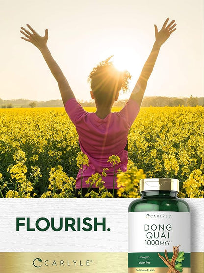 Carlyle Dong Quai Capsules | 250 Count | Non-GMO and Gluten Free Supplement | Traditional Herb