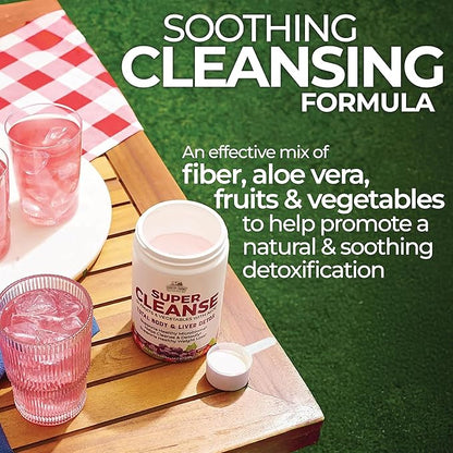Country Farms Super Cleanse, Super Juice Cleanse, Supports Healthy Digestive System, 34 Fruits and Vegetables with Aloe, Promotes Natural Detoxification, Drink Powder, 14 Servings, 9.88 Ounce