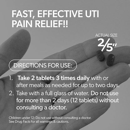 AZO Urinary Pain Relief Maximum Strength | Fast Relief of UTI Pain, Burning & Urgency | Targets Source of Pain | #1 Most Trusted Brand | 48 Tablets