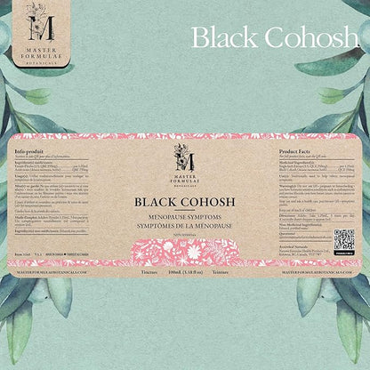Master Formulae Botanicals Black Cohosh | Life-Stage Balance & Transitional Wellness | 100mL Herbal Tincture