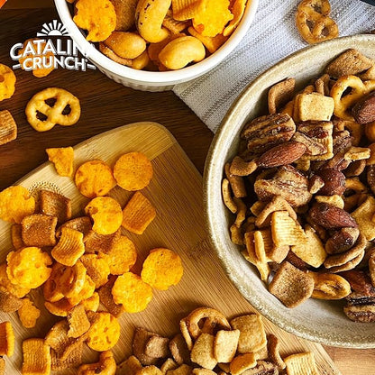 Catalina Crunch Protein Snack Mix with Cheese Crisps | 10g Protein, 1g Sugar per Serving | Good Source of Fiber, Keto, Gluten Free | Variety Pack (Pack of 6) - Packaging May Vary