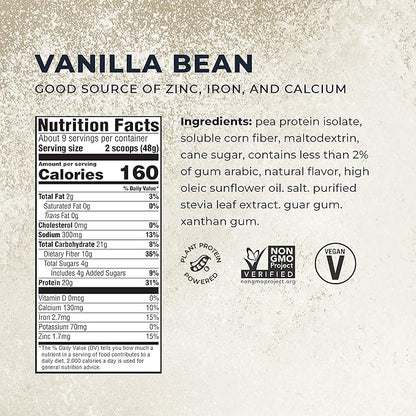 Evolve Protein Powder, Ideal Vanilla, 20g Protein, 1 Pound
