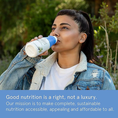 Soylent Vanilla Meal Replacement Shake,Ready-to-Drink Plant Based Protein Drink,Contains 20g Complete Vegan Protein and 1g Sugar,14oz,(Pack of 24)