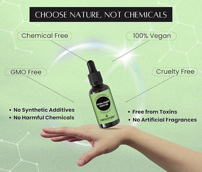 Earth N Pure Extra Virgin Olive Oil (Jaitun Oil) Cold Pressed, Natural, Therapeutic Grade 30 ml