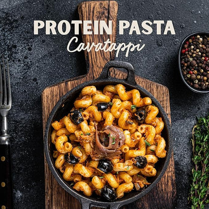 Al Dente Protein Pasta Cavatappi – 30g High Protein, Lower Carb, High Fiber. Artisanal Flavor: Cage-Free Eggs & Semolina. Keto and Point-Based Diet-Friendly. 10oz Bags (Pack of 8)