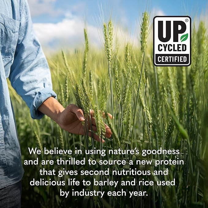 Garden of Life Plant-Based Sprouted Barley Protein, Chocolate with 21g Protein, 0g Sugar & Clean Ingredients, Upcycled Barley, Probiotics, Non-GMO, use in Shakes, Smoothies & Baking, 20 Servings