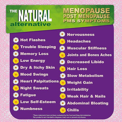 Menopause Supplement for Women Original Formula - Fast PMS & Menopause Relief - Hot Flashes, Trouble Sleeping, Mood Swings, Hair Loss, Low Energy (4 Months 120 Capsules)