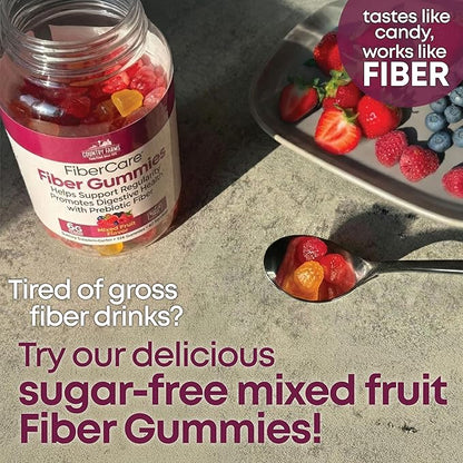 Country Farms Fiber Care Prebiotic Gummies,6g of Fiber Per Serving,GLP-1 Booster,FOS from Beets,Digestive Health and Bloat,Supports Regularity,Mixed Fruit Flavor,120 Gummies,40 Servings,(Pack of 2)