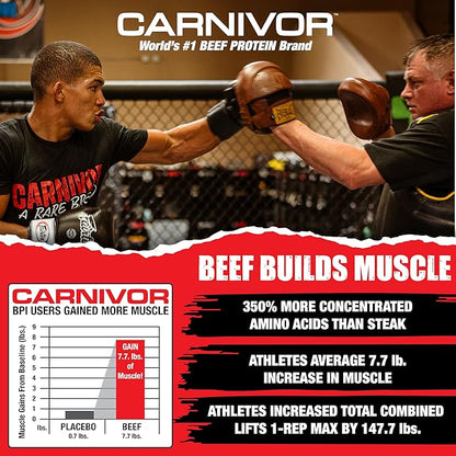 MuscleMeds Carnivor RTD Sampler Pack Ready to Drink Protein, Lactose Free, Sugar Free, Beef Isolate Protein, Muscle Building, Recovery 16.9 Fl Oz, Liquid (5 Pack)