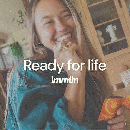 Grüns Immun Sugar Free Immunity Gummies with Vitamin C, Zinc, MCT Oil, & Turmeric - Daily Immune Support Supplement for Adults - Sour Pineapple Flavor (28 Count)